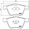 Image de 4 plaquettes de frein brembo p 86 022