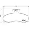 Image de 4 plaquettes de frein brembo p a6 024
