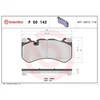 Image de 4 plaquettes de frein brembo p 50 142