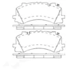 Image de 4 plaquettes de frein brembo p 85 170