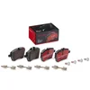 Image de 4 plaquettes de frein brembo p 06 051x