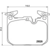 Image de 4 plaquettes de frein brembo p 06 088x