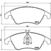 Image de 4 plaquettes de frein brembo p 50 069x