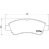 Image de 4 plaquettes de frein brembo p 61 066x