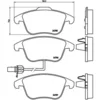 Image de 4 plaquettes de frein brembo p 85 113x
