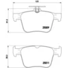 Image de 4 plaquettes de frein brembo p 85 124x
