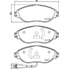 Image de 4 plaquettes de frein brembo p 85 144x