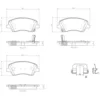 Image de 4 plaquettes de frein brembo p 30 098