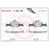 Image de 4 plaquettes de frein brembo p 06 107