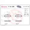 Image de 4 plaquettes de frein brembo p 24 209
