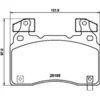 Image de 4 plaquettes de frein brembo p 10 064