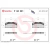 Image de 4 plaquettes de frein brembo p 62 001