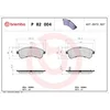 Image de 4 plaquettes de frein brembo p 82 004