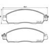 Image de 4 plaquettes de frein brembo p 56 120