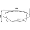 Image de 4 plaquettes de frein brembo p 68 064