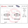 Image de 4 plaquettes de frein brembo p 06 091