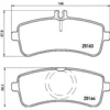 Image de 4 plaquettes de frein brembo p 50 125