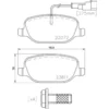 Image de 4 plaquettes de frein brembo p 23 166
