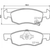 Image de 4 plaquettes de frein brembo p 59 084