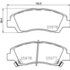 Image de 4 plaquettes de frein brembo p 30 076