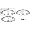 Image de 4 plaquettes de frein brembo p 85 147