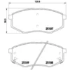 Image de 4 plaquettes de frein brembo p 30 055