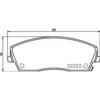 Image de 4 plaquettes de frein brembo p 11 041