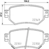 Image de 4 plaquettes de frein brembo p 49 059