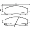 Image de 4 plaquettes de frein brembo p 54 055