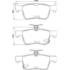 Image de 4 plaquettes de frein brembo p 28 089