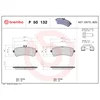 Image de 4 plaquettes de frein brembo p 50 132
