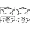 Image de 4 plaquettes de frein brembo p 59 089