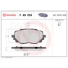 Image de 4 plaquettes de frein brembo p 49 054