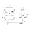 Image de 4 plaquettes de frein brembo p 85 157