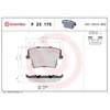 Image de 4 plaquettes de frein brembo p 23 175