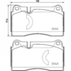 Image de 4 plaquettes de frein brembo p 85 159