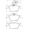 Image de 4 plaquettes de frein brembo p 85 162