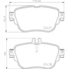 Image de 4 plaquettes de frein brembo p 50 136