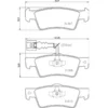 Image de 4 plaquettes de frein brembo p 85 163