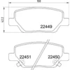 Image de 4 plaquettes de frein brembo p 23 179