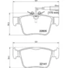 Image de 4 plaquettes de frein brembo p 23 180