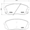 Image de 4 plaquettes de frein brembo p 30 093