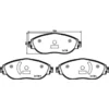 Image de 4 plaquettes de frein brembo p 85 166