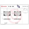 Image de 4 plaquettes de frein brembo p 50 139