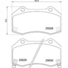 Image de 4 plaquettes de frein brembo p 23 182