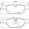 Image de 4 plaquettes de frein brembo p 06 105