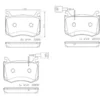 Image de 4 plaquettes de frein brembo p 23 183