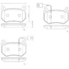 Image de 4 plaquettes de frein brembo p 23 184