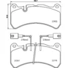Image de 4 plaquettes de frein brembo p 23 186