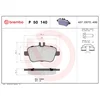 Image de 4 plaquettes de frein brembo p 50 140